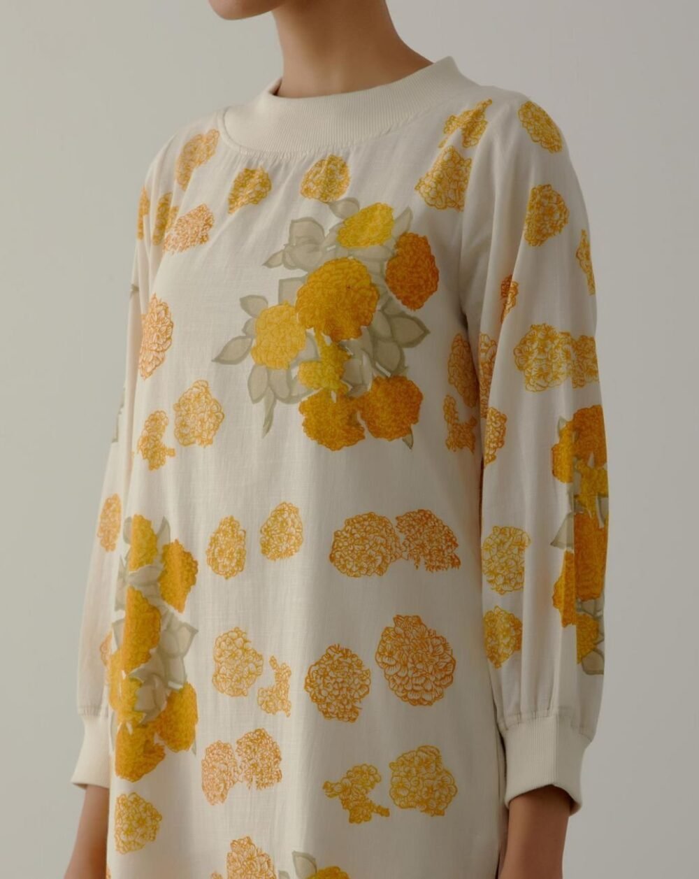 Yellow Nicole Bouquet Rib Tunic - Image 5